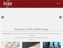 Tablet Screenshot of dakogroup.com